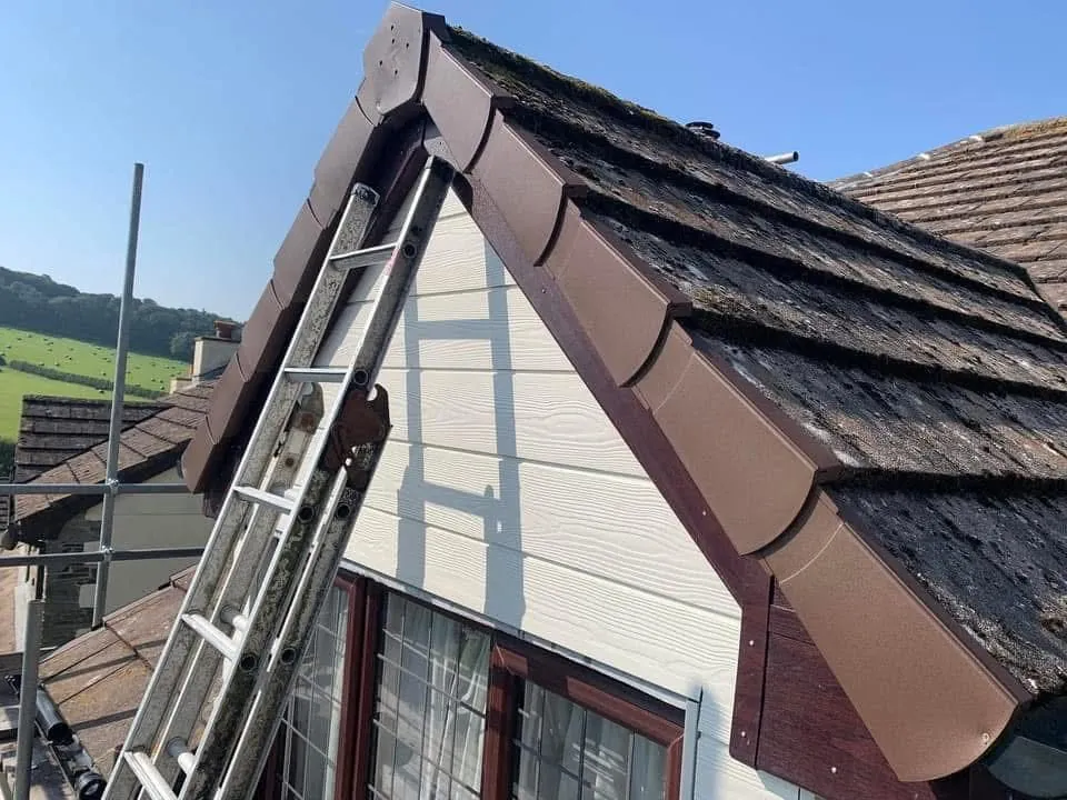 New fascias, bargeboards and guttering in Mevagissey