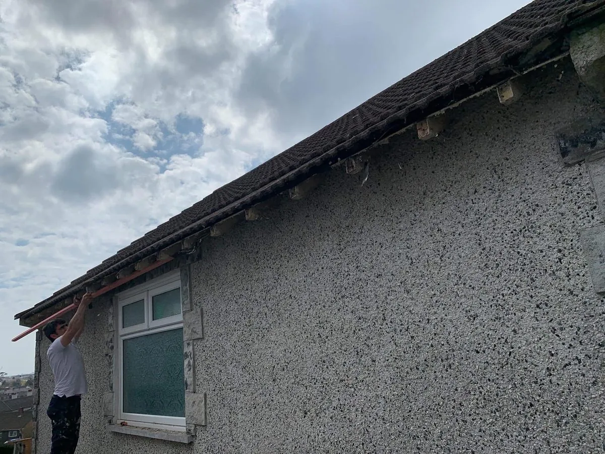 White uPVC fascias and soffits on a bungalow in Mevagissey